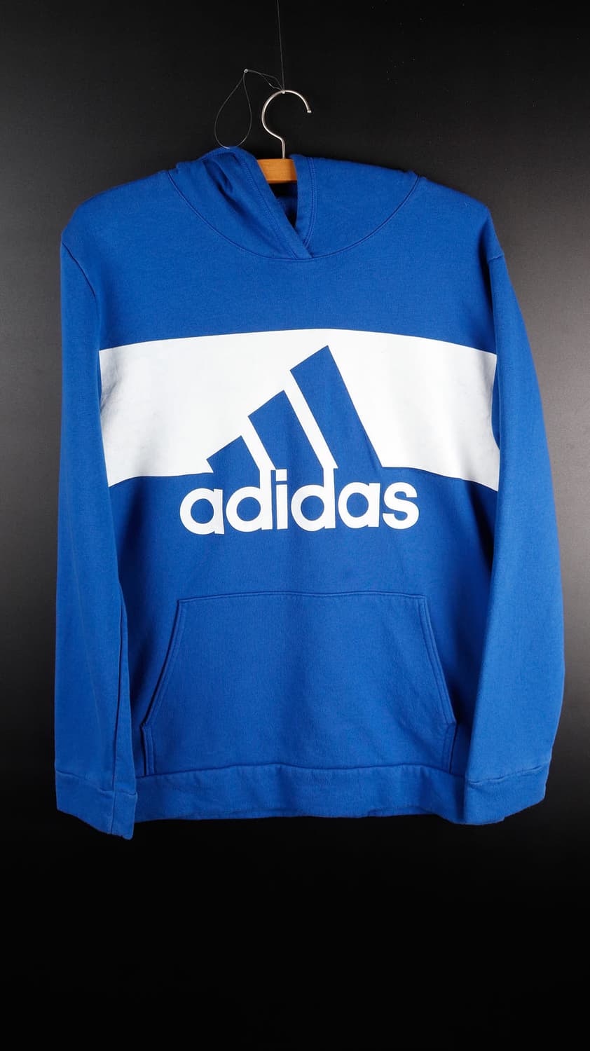 아디다스 삼선 블루 후드티 상품이미지1