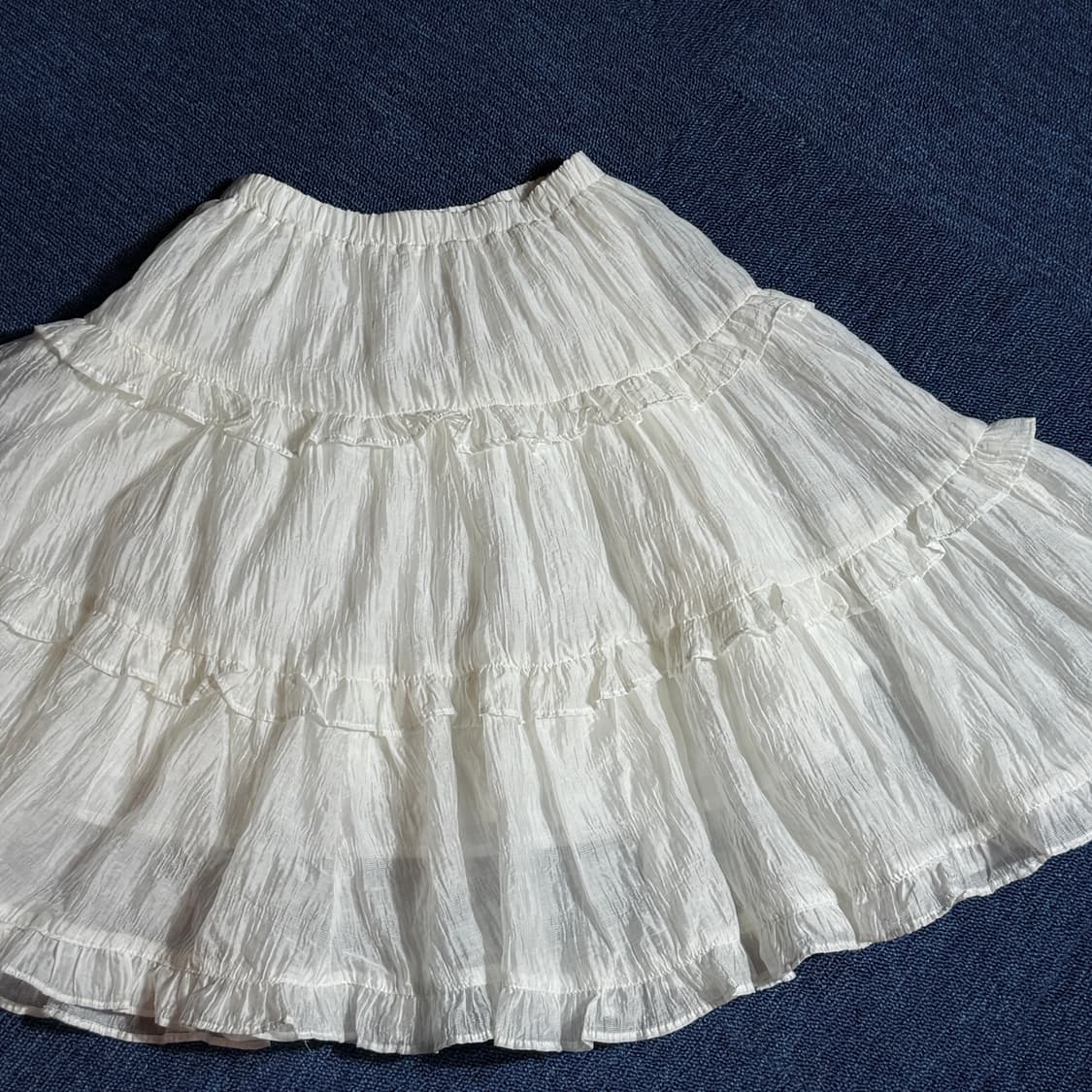 모리걸 화이트 캉캉 스커트 상품이미지2