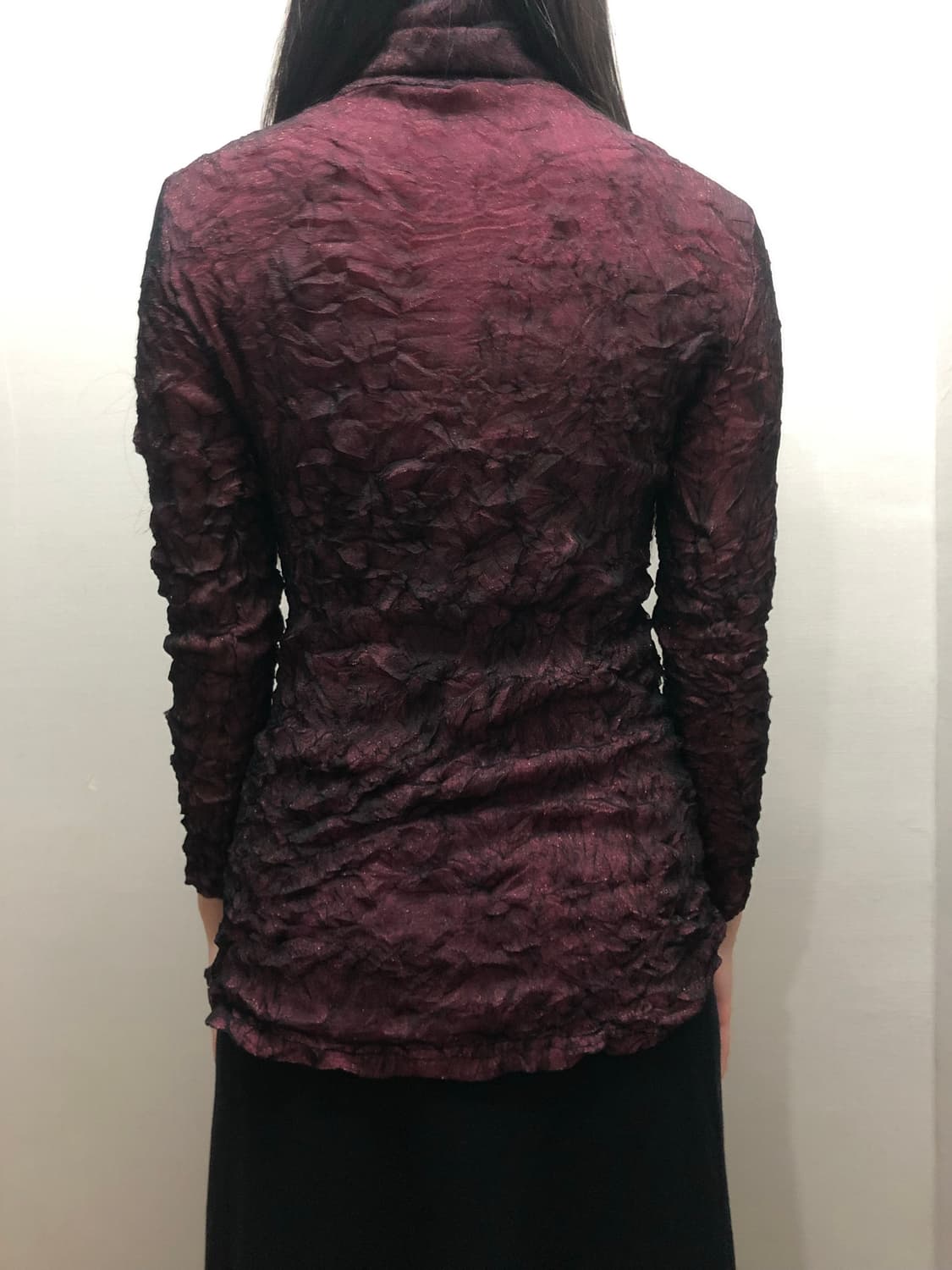 빈티지 버건디 텍스처 탑 상품이미지7