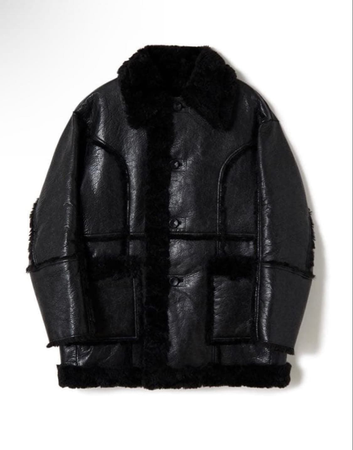 PERVERZE Re-PET Riversible 퍼버즈 무스탕 코트 상품이미지1