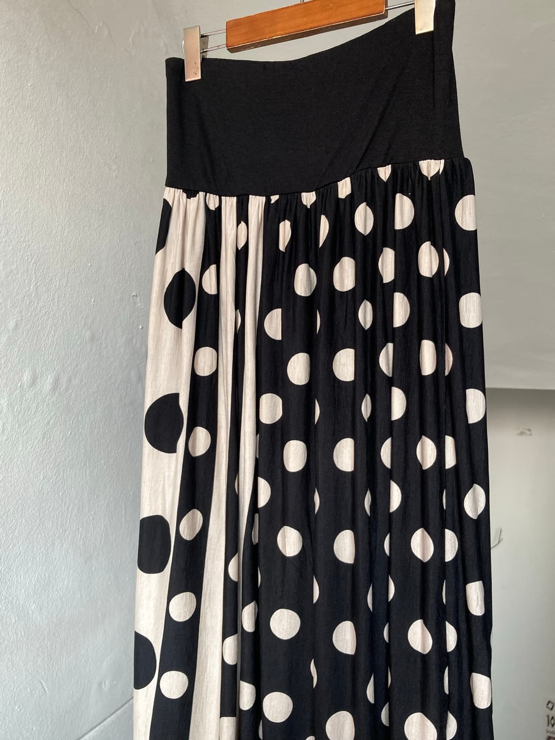 땡땡이 도트 롱 투웨이 원피스•스커트 상품이미지8