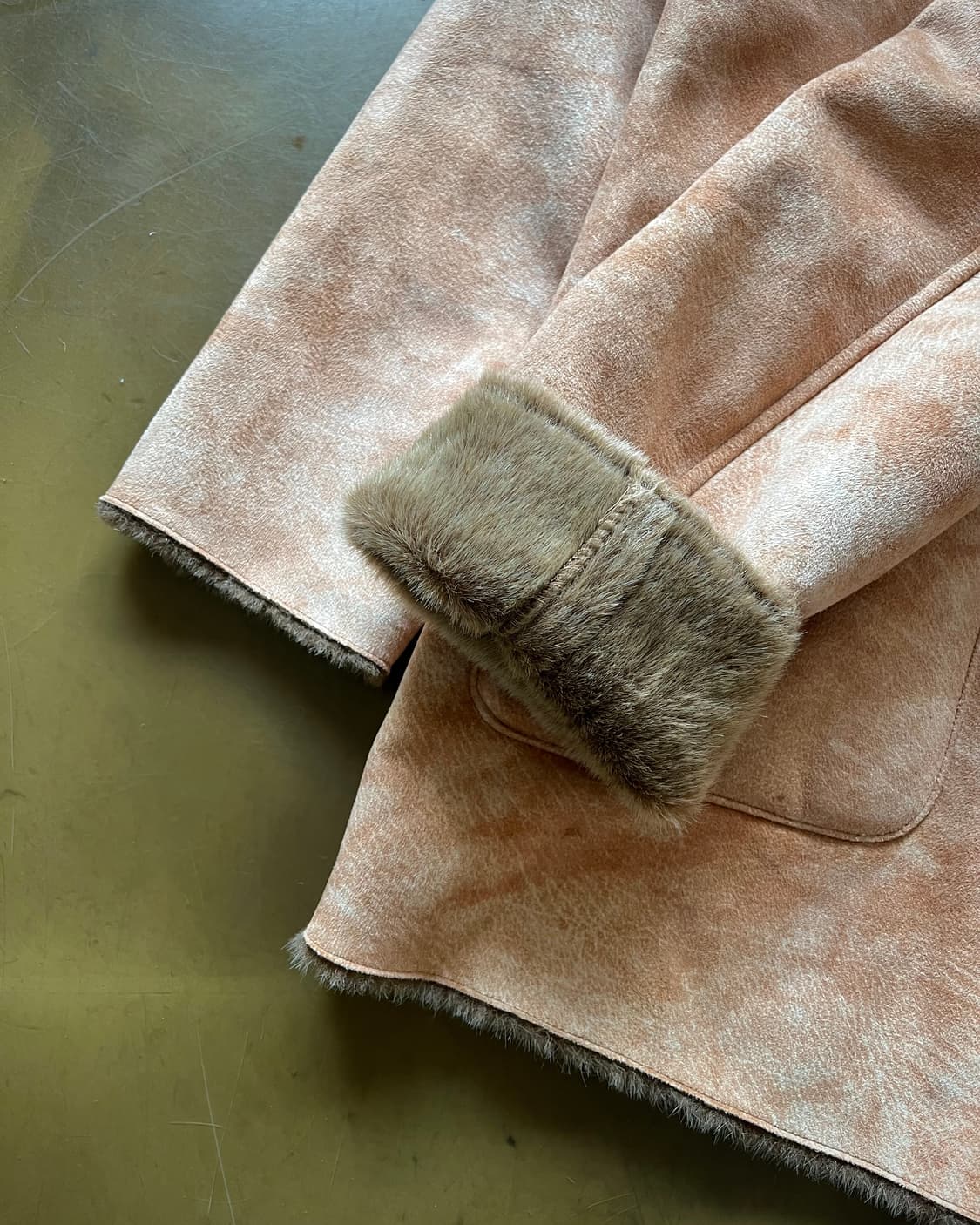 90-00s LOUIS CHAVLON Faux Lather Fur JK 상품이미지6