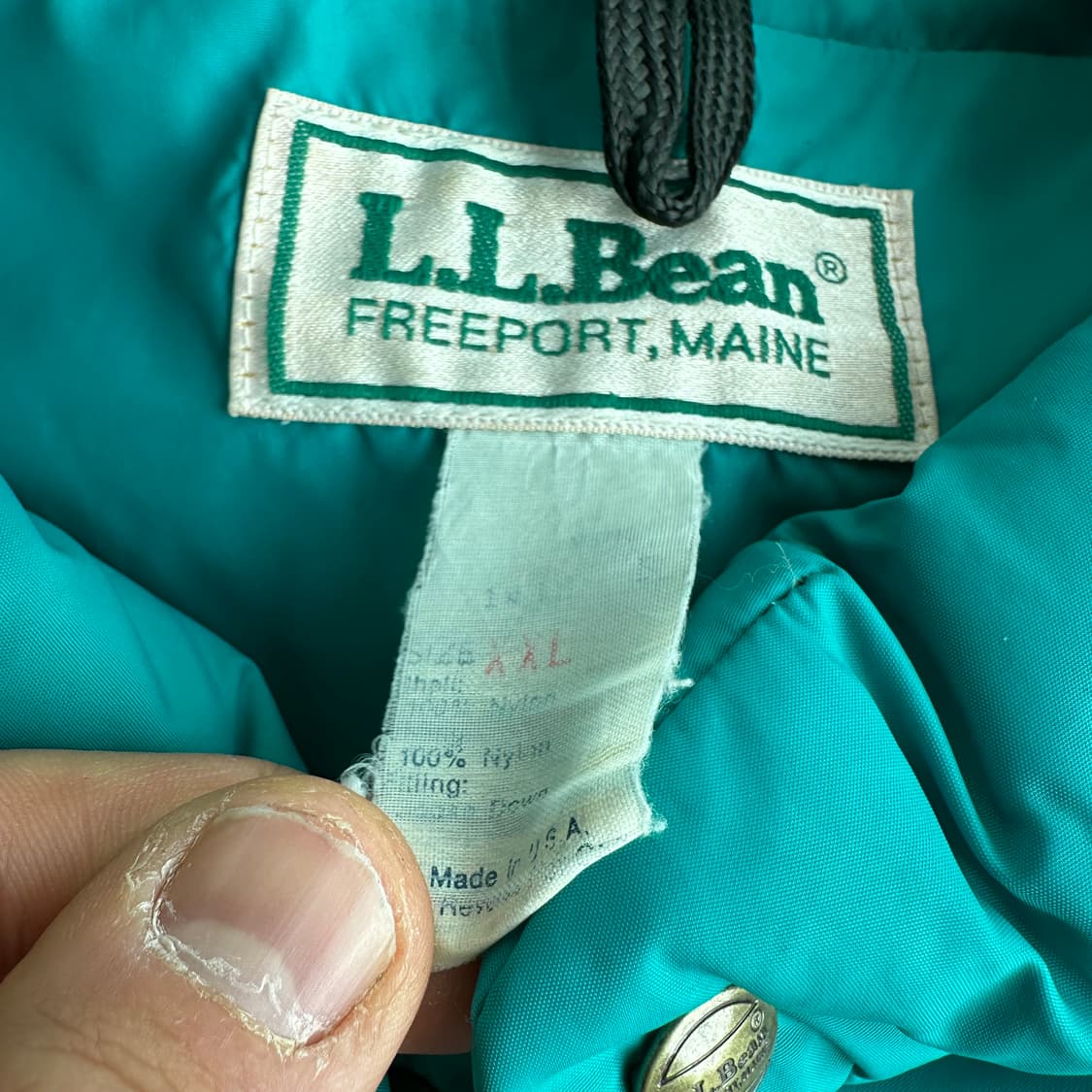 80’s llbean 다운 베스트 usa made 상품이미지6