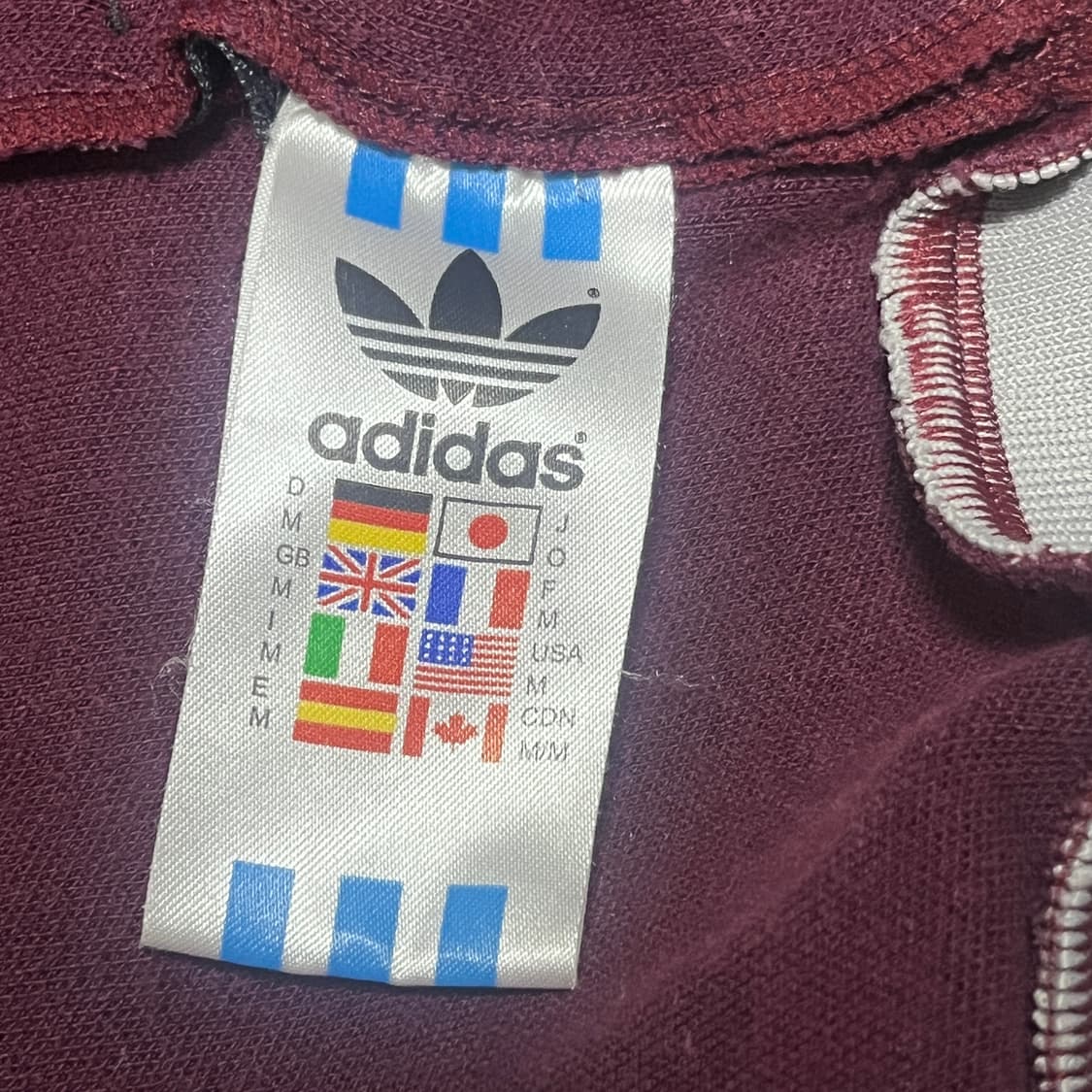 아디다스 버건디 컬러 져지 상품이미지6