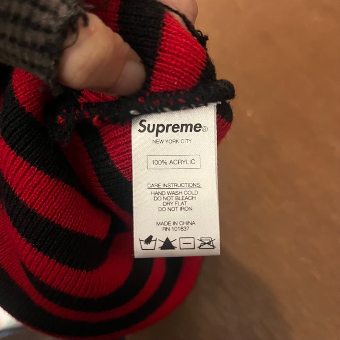 16fw supreme stripe beanie 상품이미지4