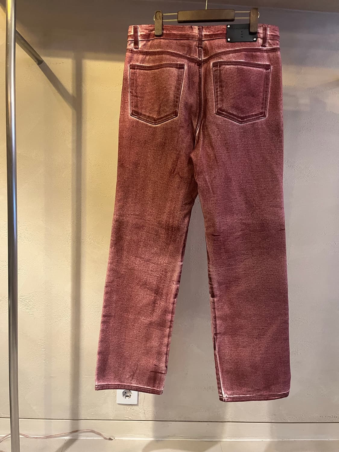 강정석 ZIP 팬츠 버건디 레드 상품이미지2