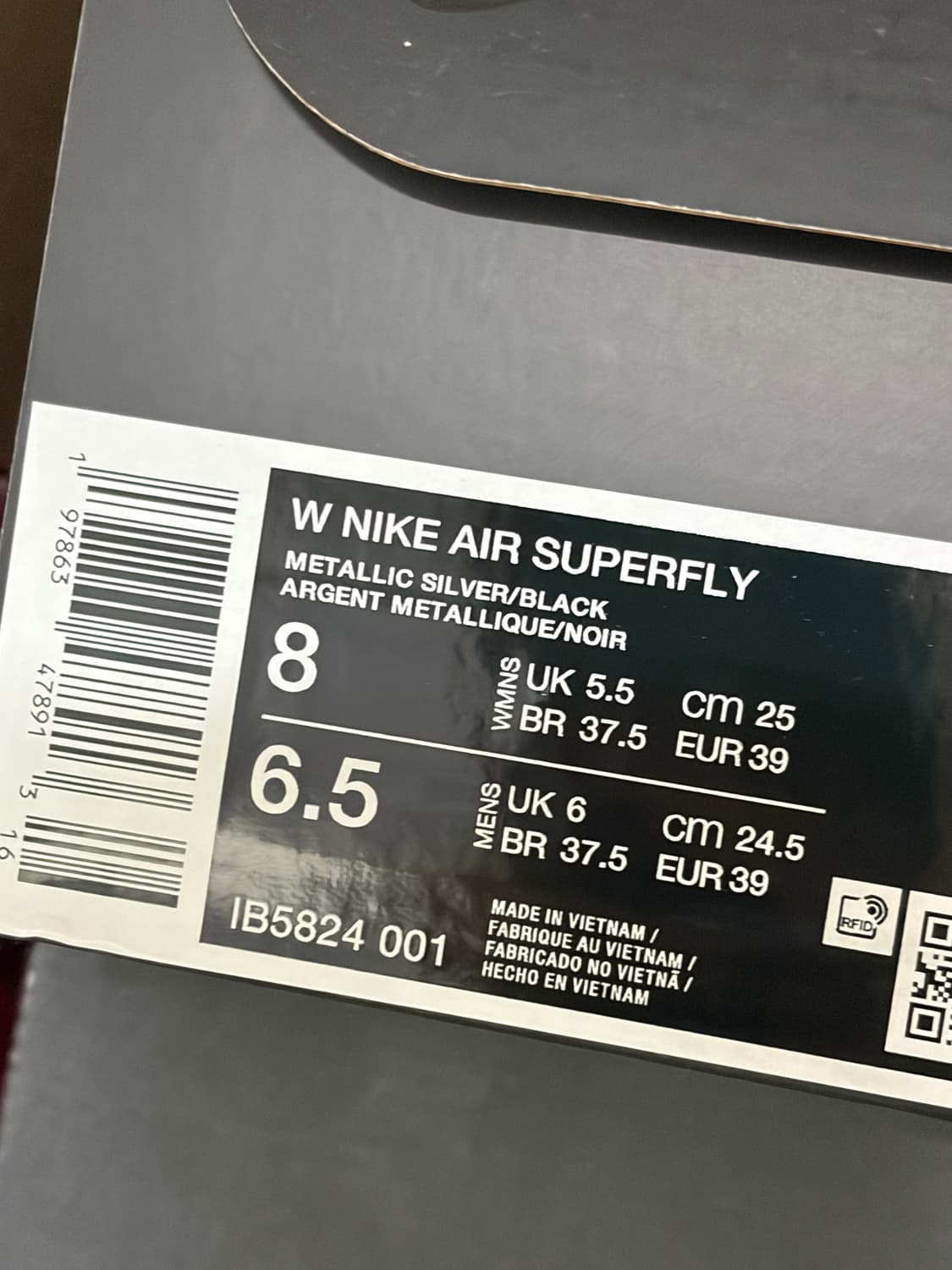 나이키 에어 슈퍼플라이 메탈릭실버 상품이미지4