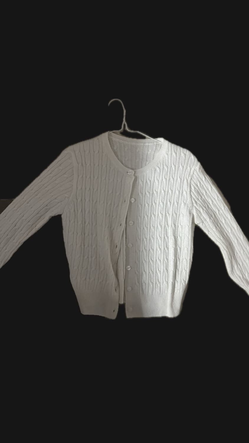 흰색 가디건 상품이미지1