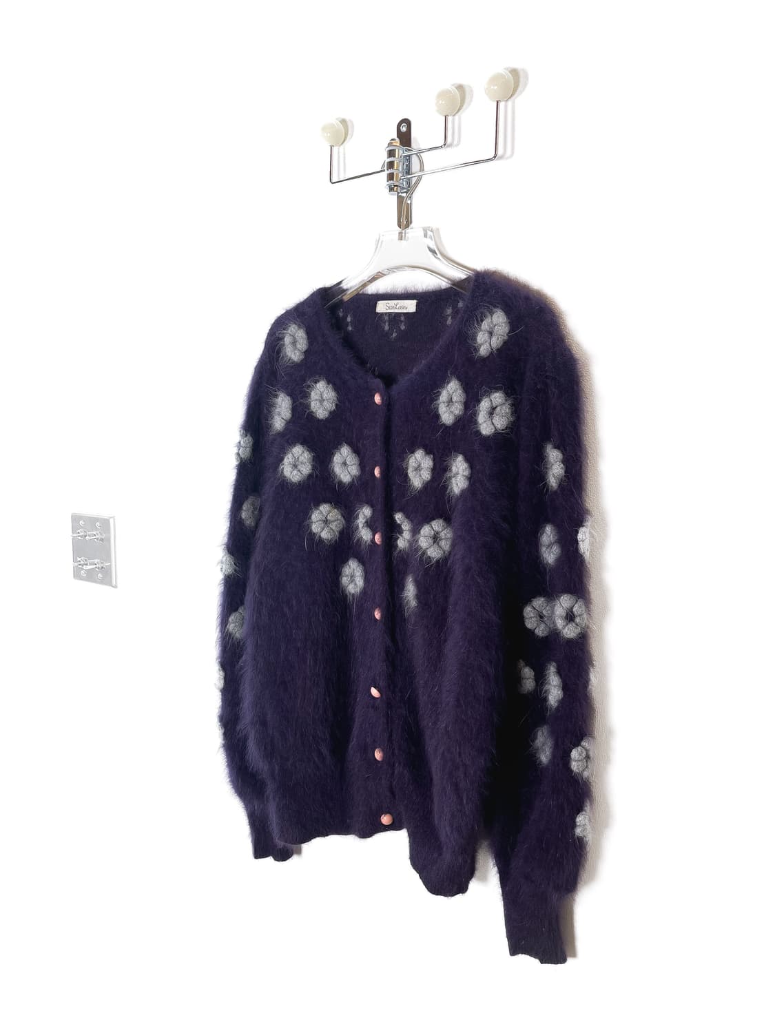  빈티지 플라워 울 가디건 상품이미지1