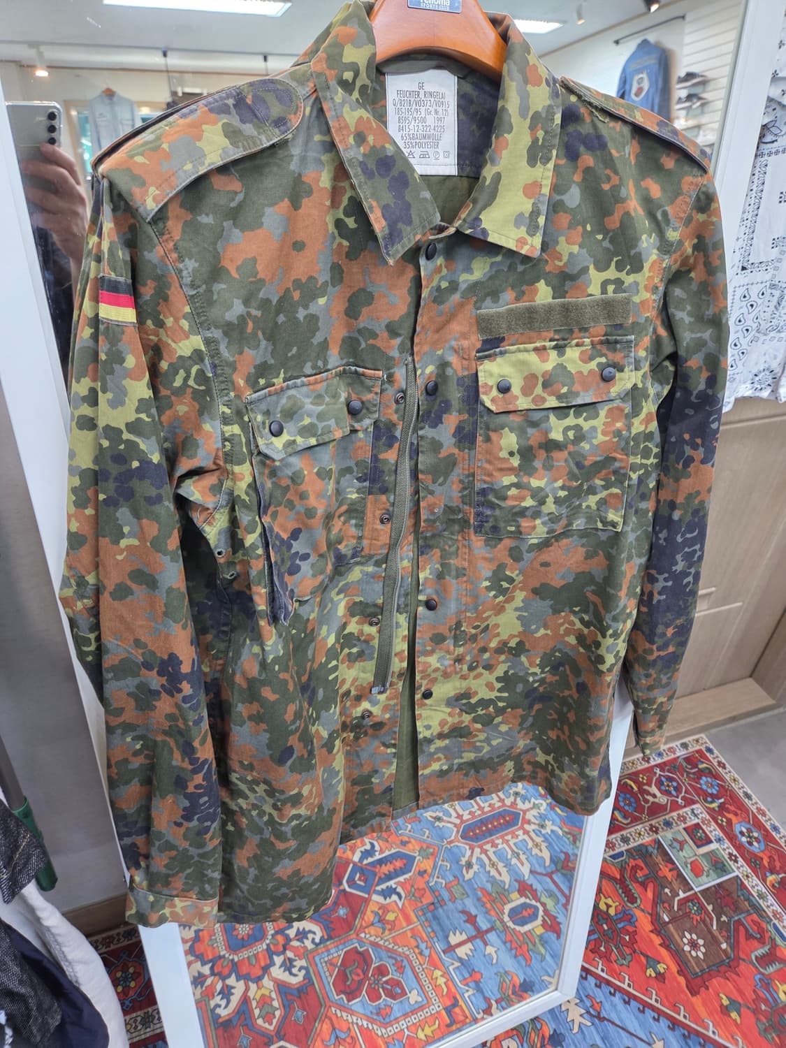 독일군 90s 카모 셔츠자켓 L xl 상품이미지4