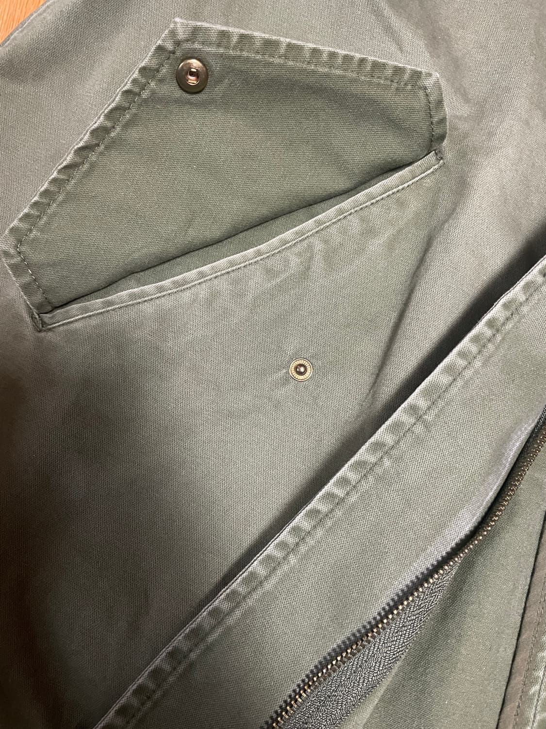 [L-100] 자라 플라워 자수 m65 빈티지 야상 상품이미지7