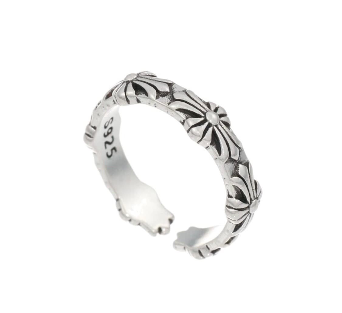 <새상품>크롬하츠스타일 실버925 오픈링 실버링 은반지 빈티지링 상품이미지2