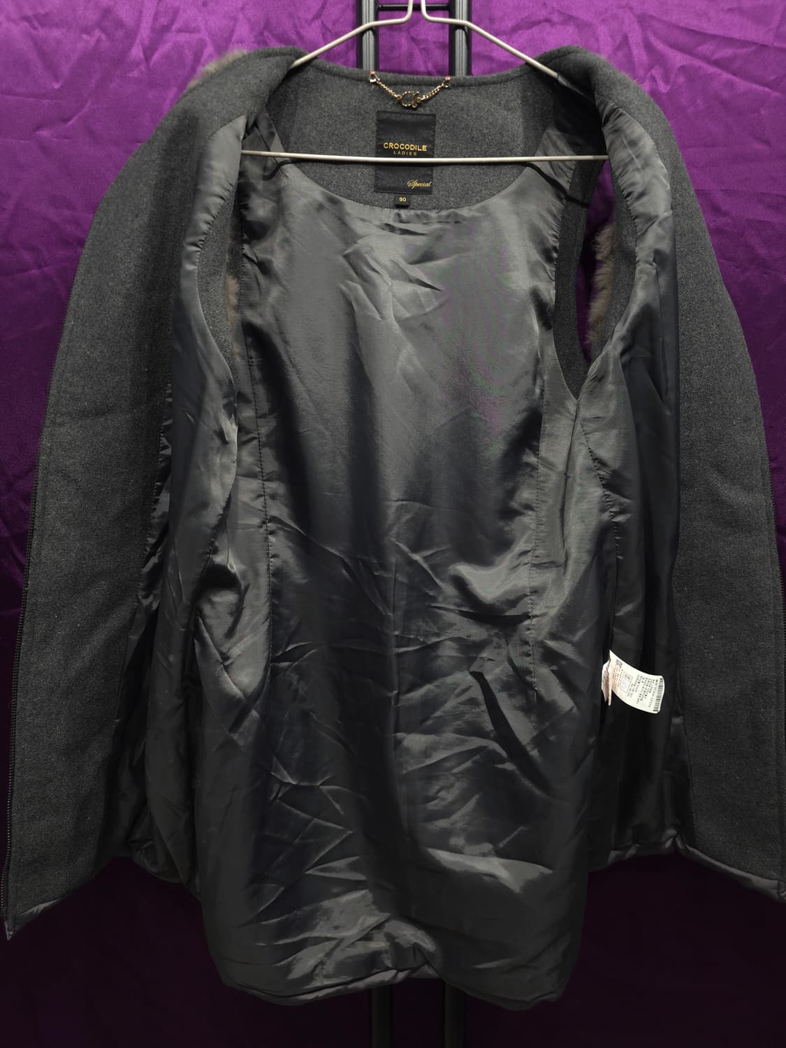 크로커다일 레이디 토끼털 패딩 하프 조끼 90 상품이미지2