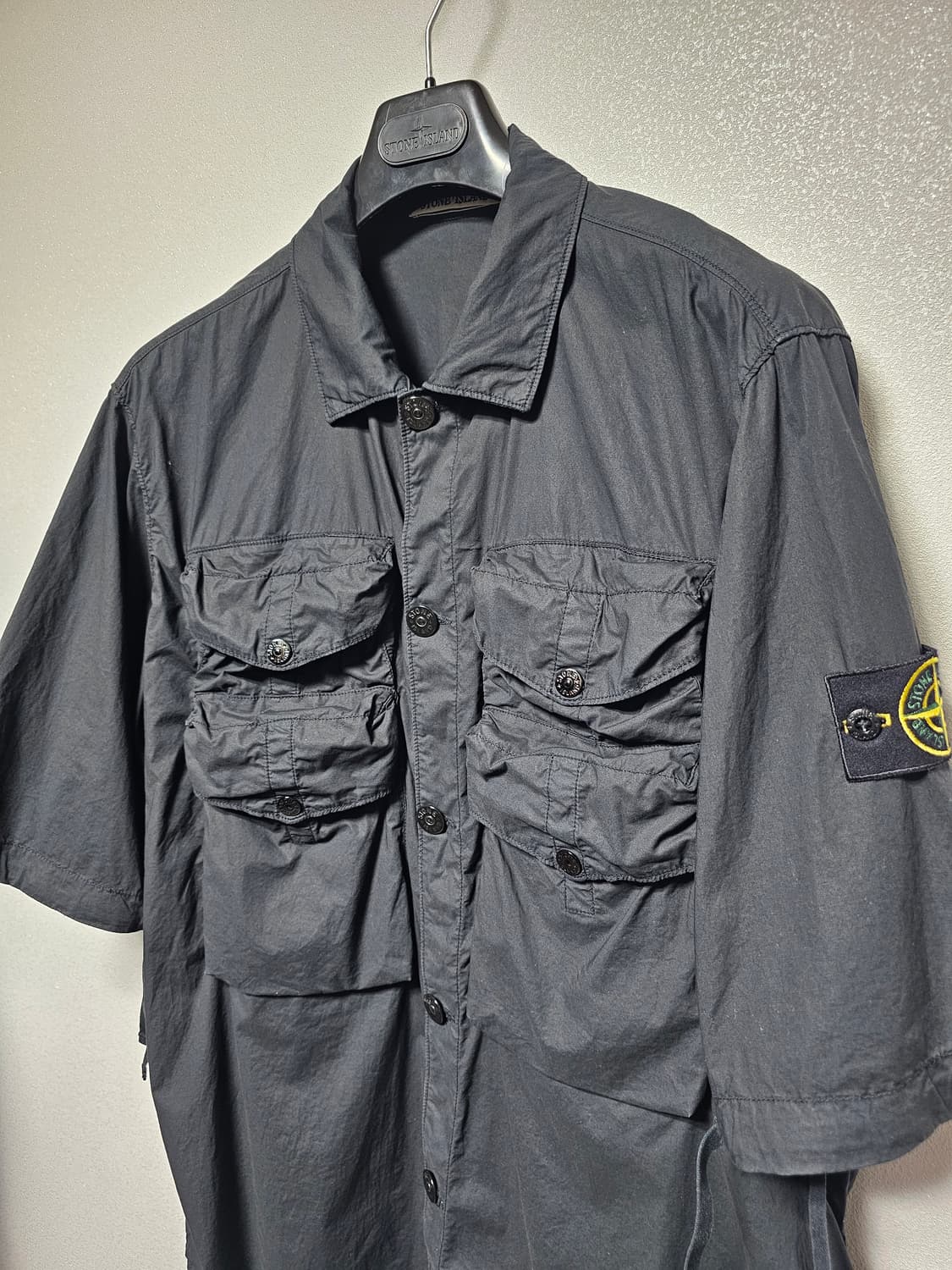 스톤아일랜드 스트레치 코튼 텔라 파라슈트 와펜 반팔셔츠 상품이미지9