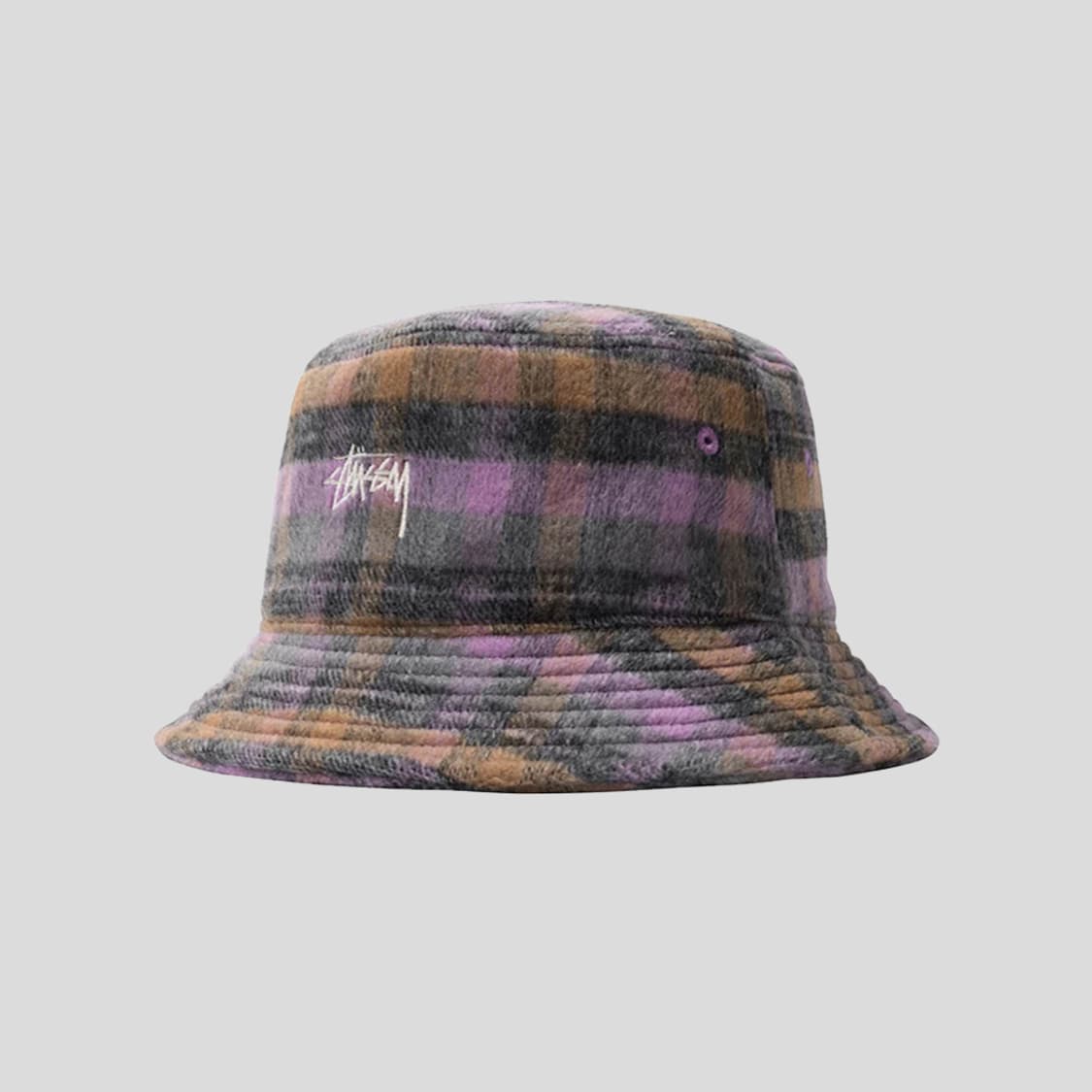 스투시 STUSSY 퍼플 브러쉬드 플레인 버킷햇 새상품 상품이미지2