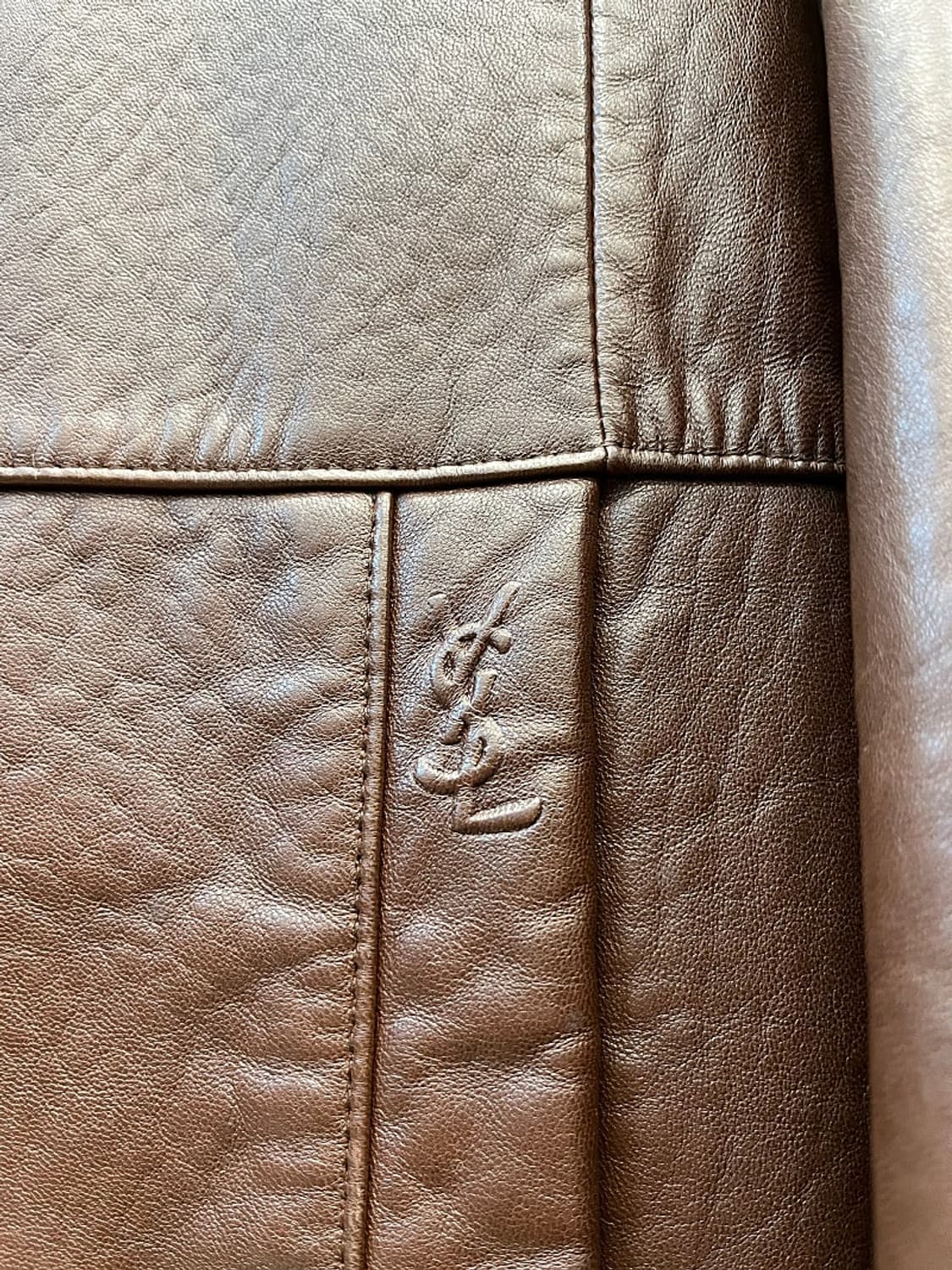 105-110) 입생로랑 브라운 양가죽자켓  상품이미지4