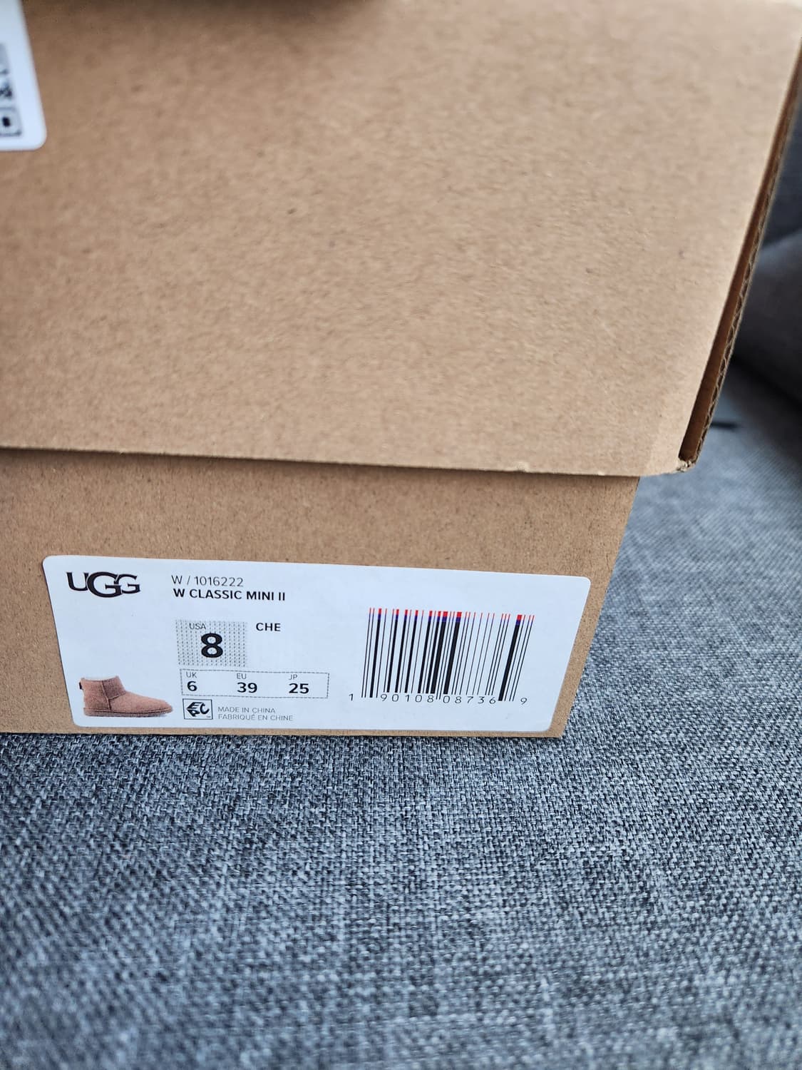어그 클래식 미니2 체스넛트 US8W 사이즈 새상품 상품이미지3