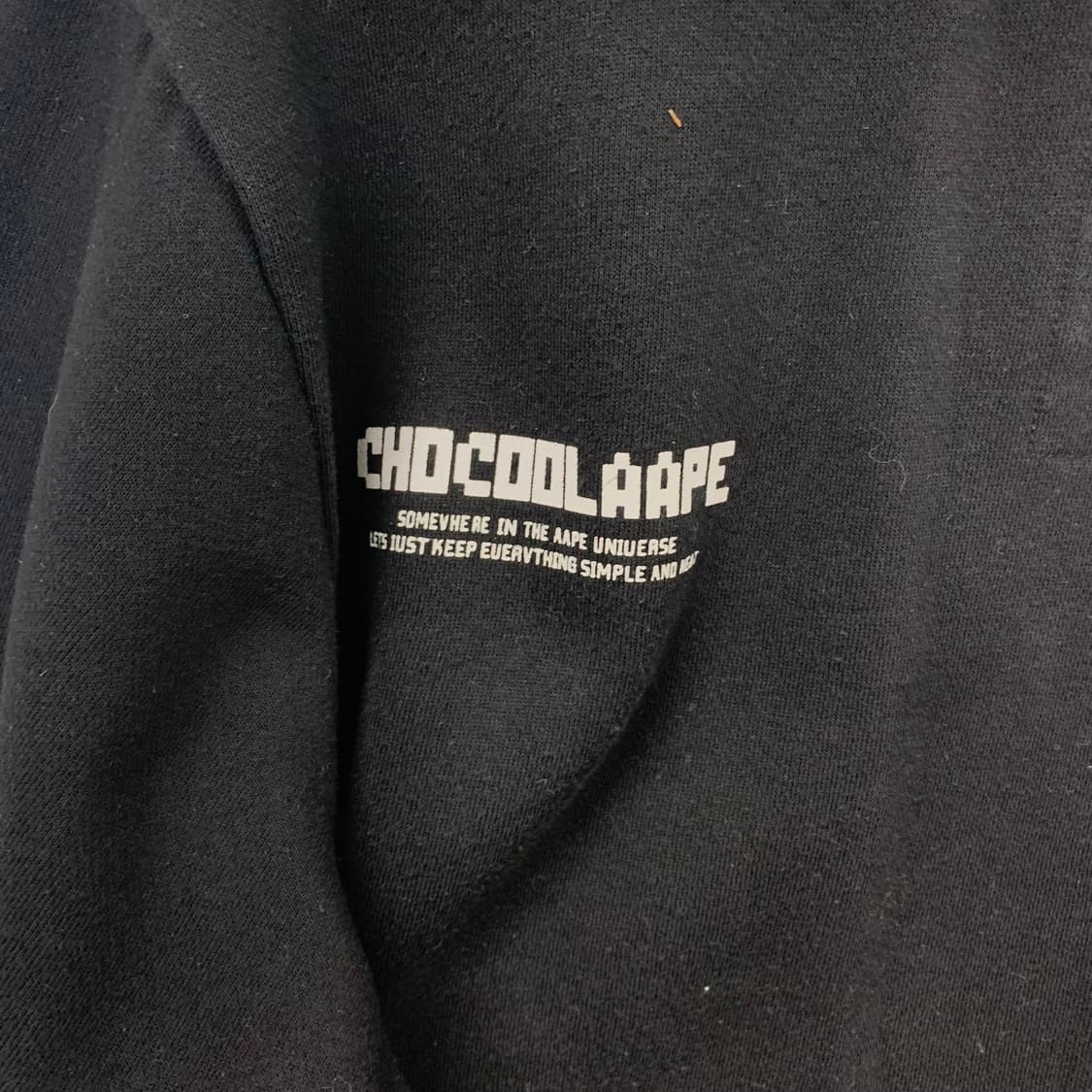 Ape 에이프 빅로고 블랙 맨투맨 상품이미지6