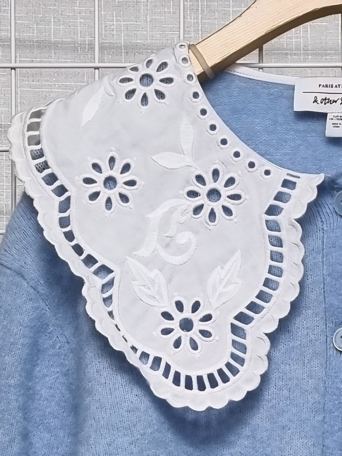 (택포) 앤아더스토리즈 세일러카라 니트가디건  M 상품이미지3