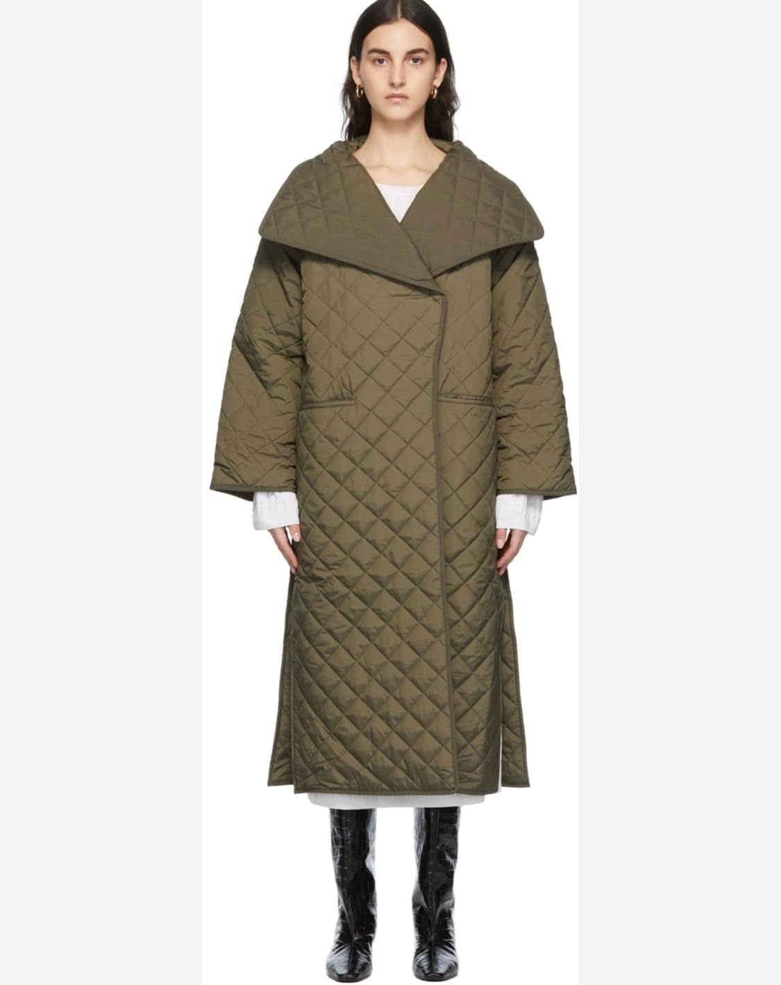 토템 시그니쳐 퀼팅 코트 미사용 S 상품이미지8