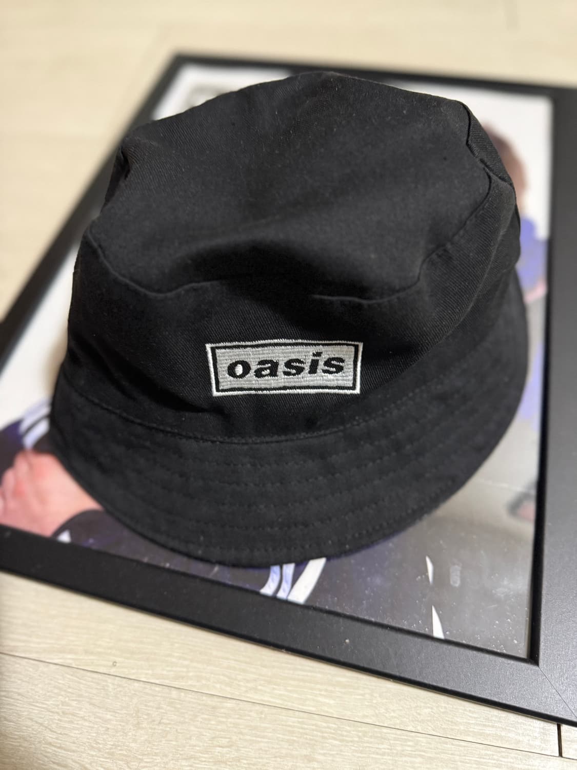 공식 오아시스 라이브25 블랙 리버시블 버킷햇 상품이미지2