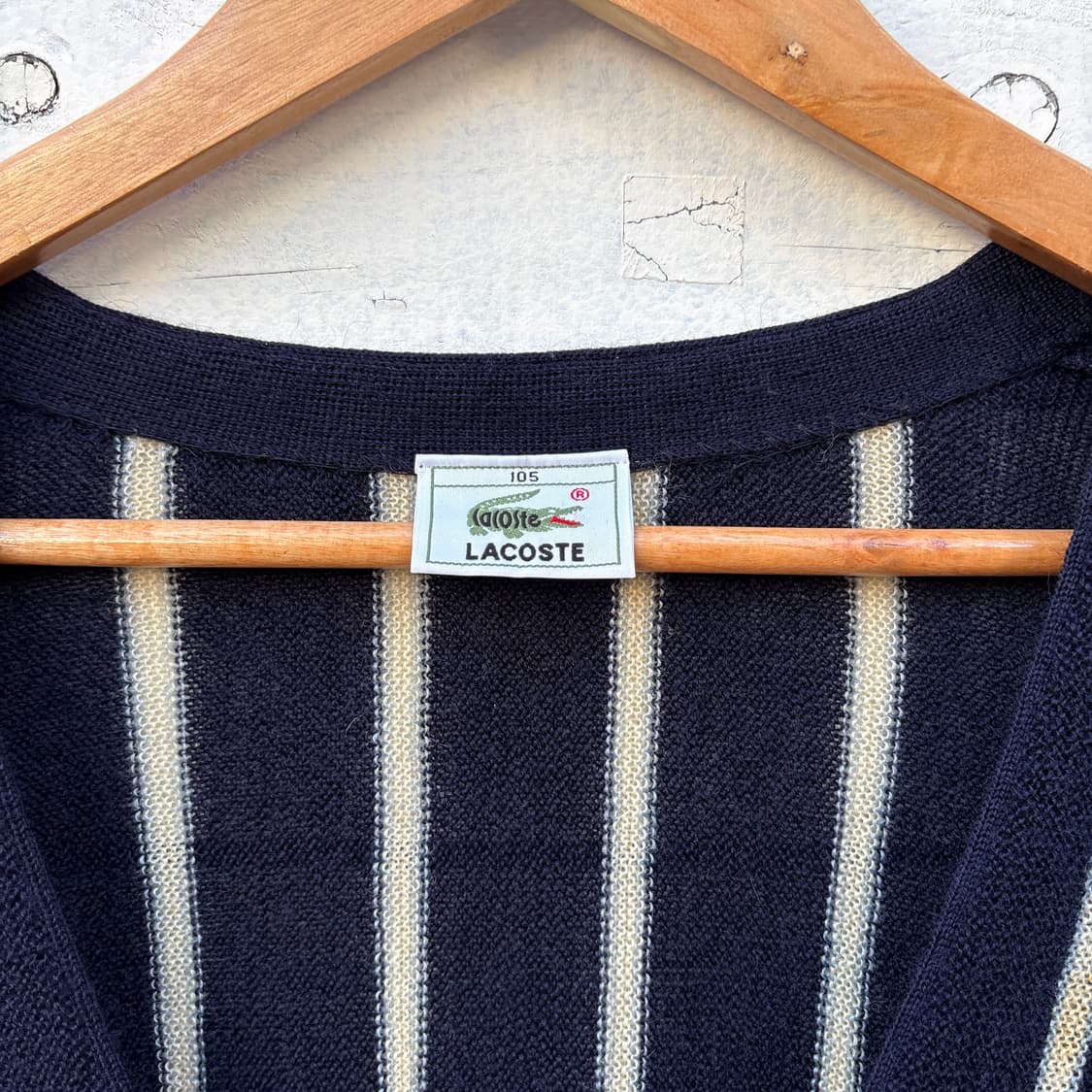 Lacoste 라코스테 스트라이프 니트 가디건 상품이미지3