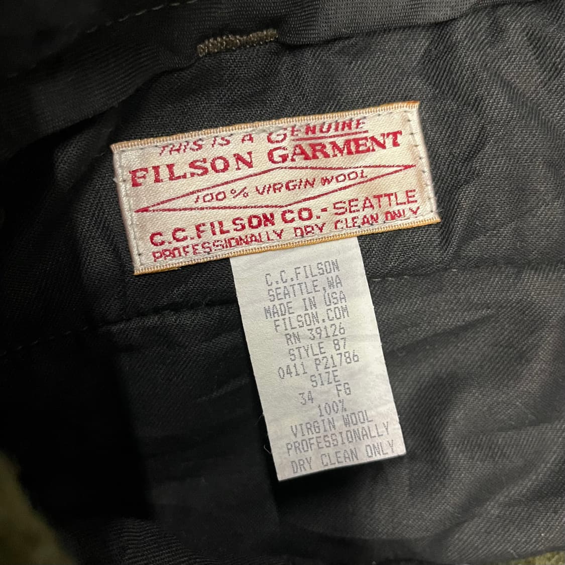 80s Filson 매키노 울 팬츠 (34”) 상품이미지6
