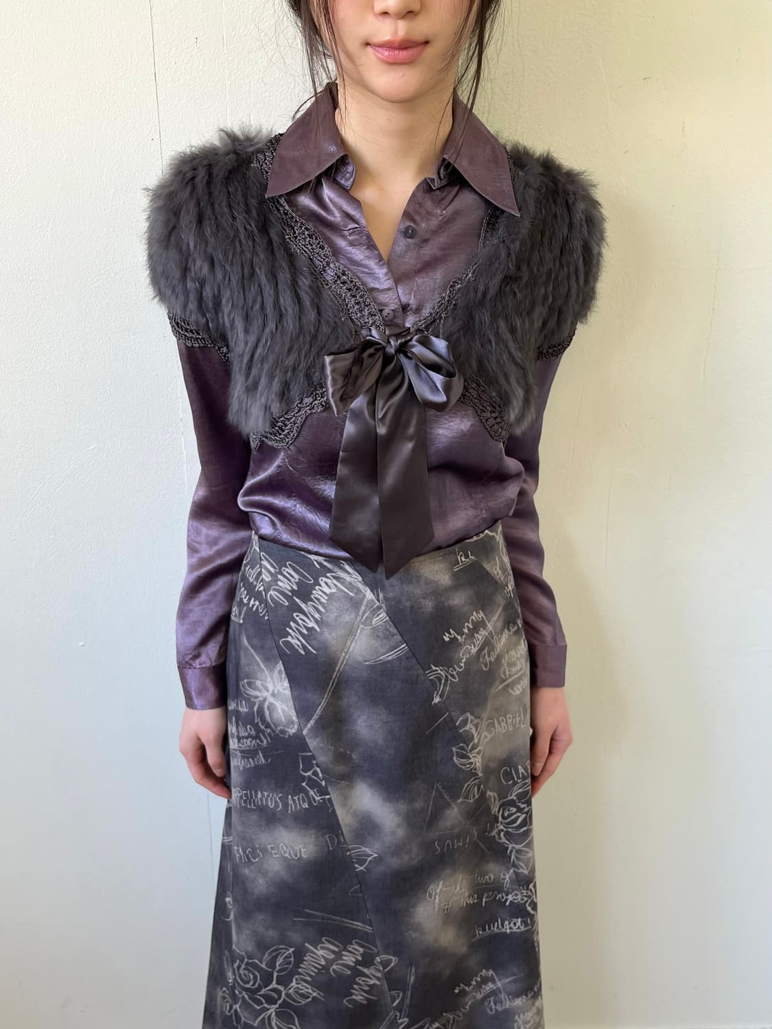 INTERPLANET 래빗 퍼 베스트 상품이미지4