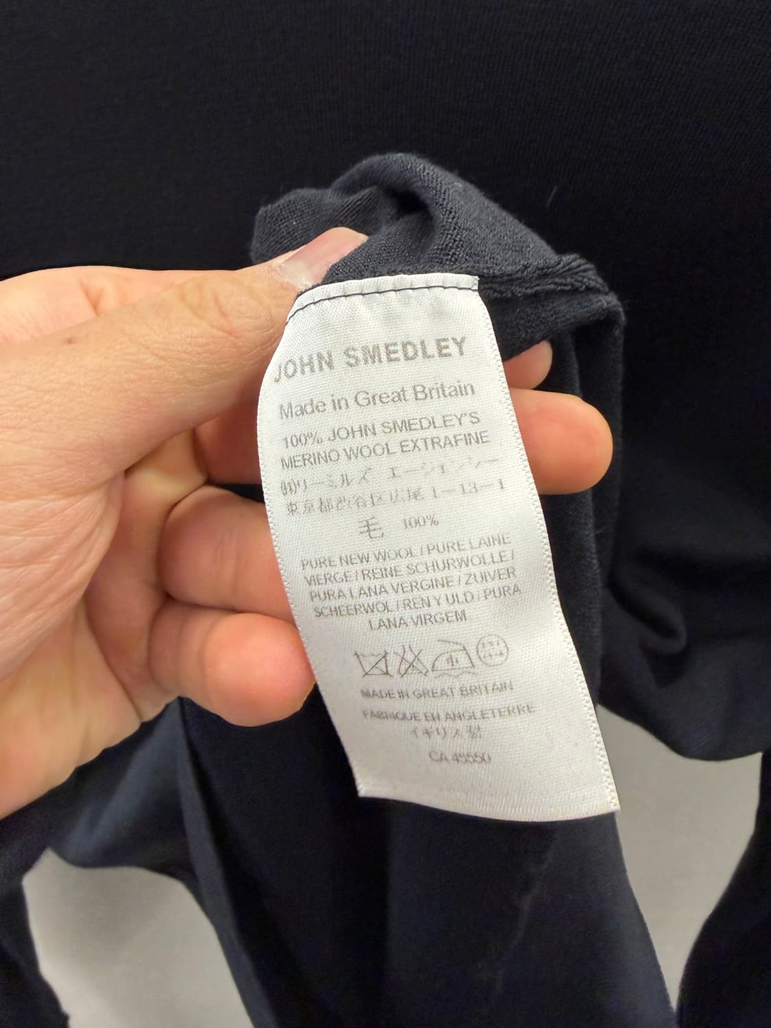 존 스메들리 엑스트라 파인 메리노 울 스웨터 S 상품이미지4