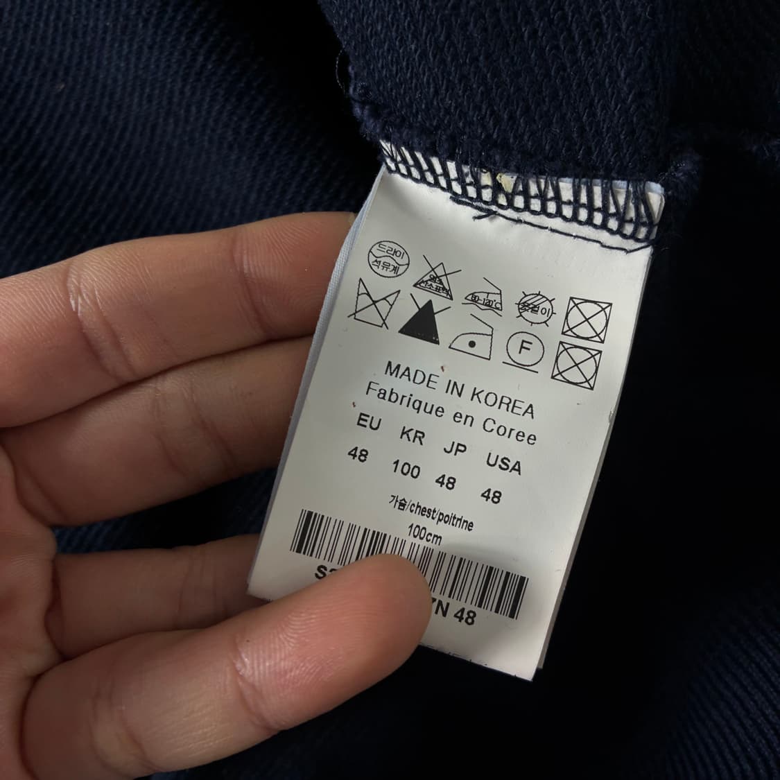 Solid homme  솔리드옴므 코튼 네이비 블루종 자켓  상품이미지7