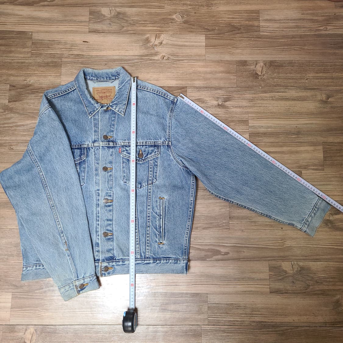 (XL,XXL) 90s USA 리바이스 빈티지 70507데님 트러커 자켓 상품이미지9