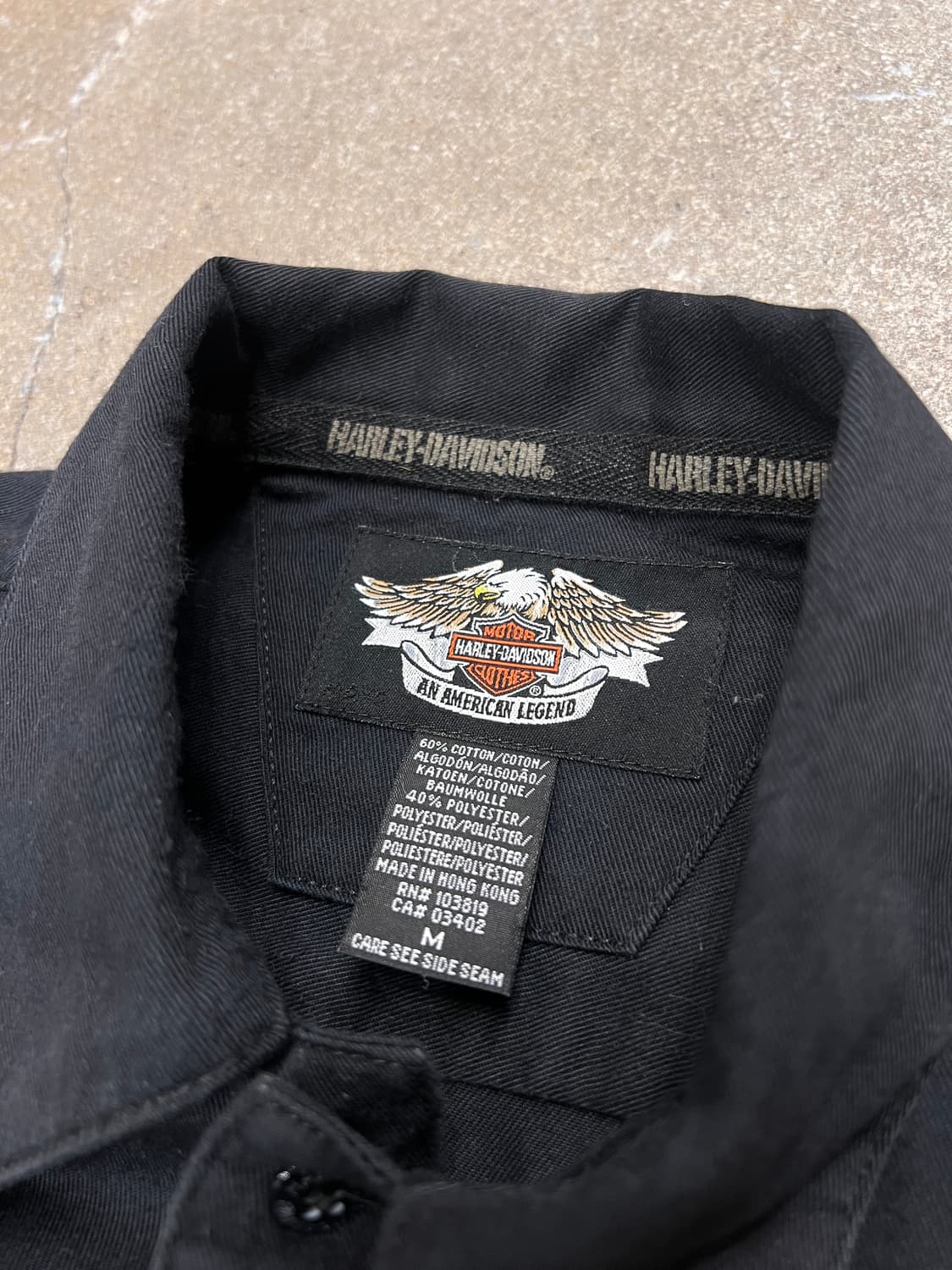 00’s 할리데이비슨 와펜 커스텀 셔츠 상품이미지4
