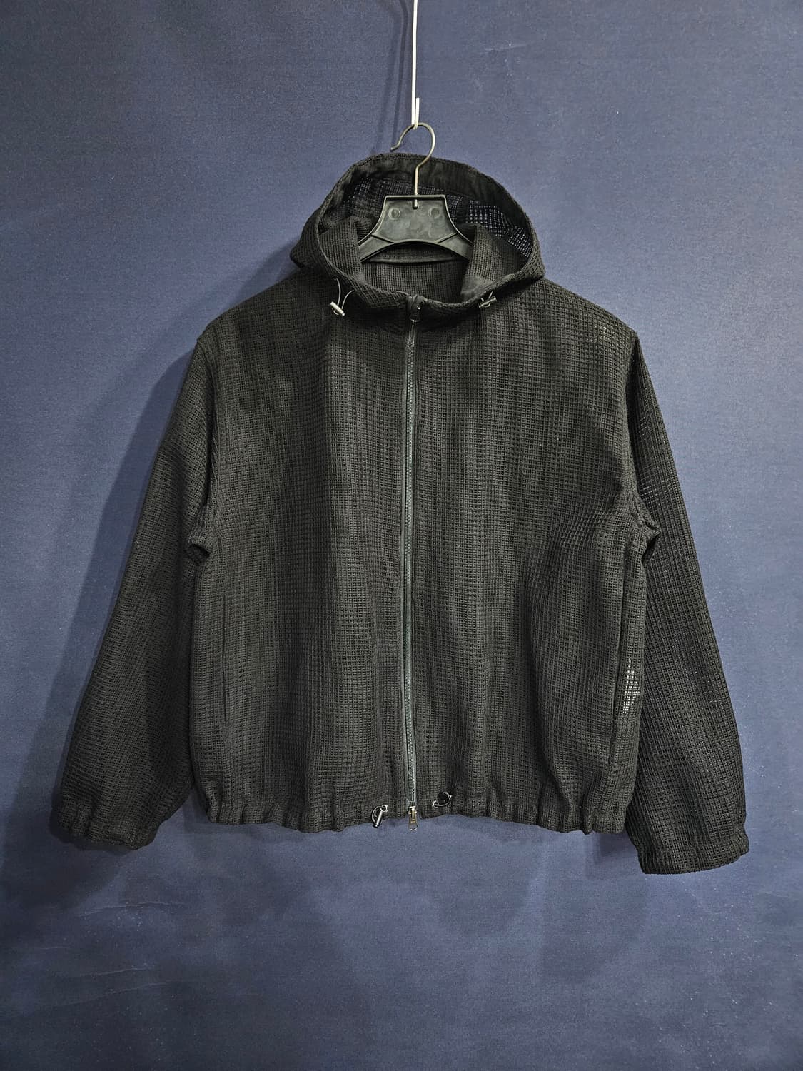 쿠어 블랙 남성 세미오버핏 95~100 망사자켓  상품이미지1