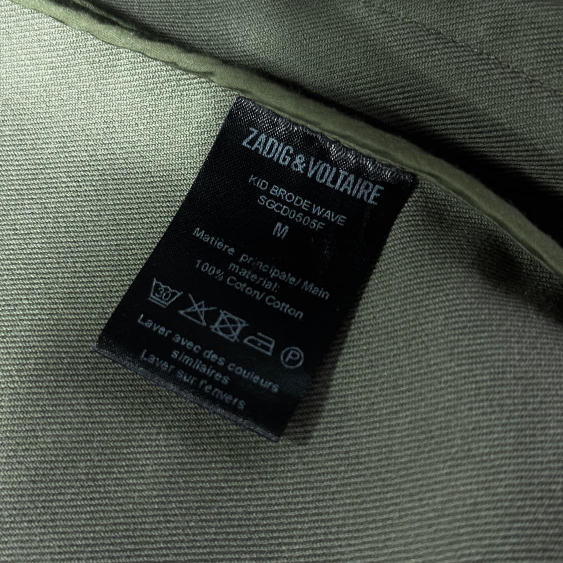 쟈딕앤볼테르 웨이브 자수 야상 자켓 상품이미지7