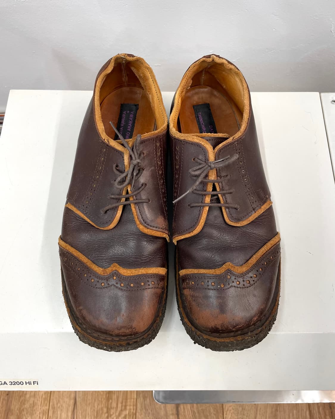 [270] 신이치로아라카와 다이타키무라 브라운 레더 슈즈 상품이미지1