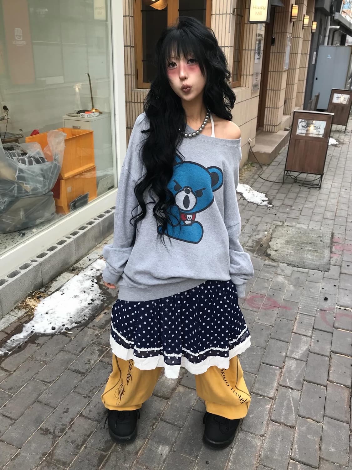 Hysteric Glamour Fxxk Bear Sweat Shirt 상품이미지2