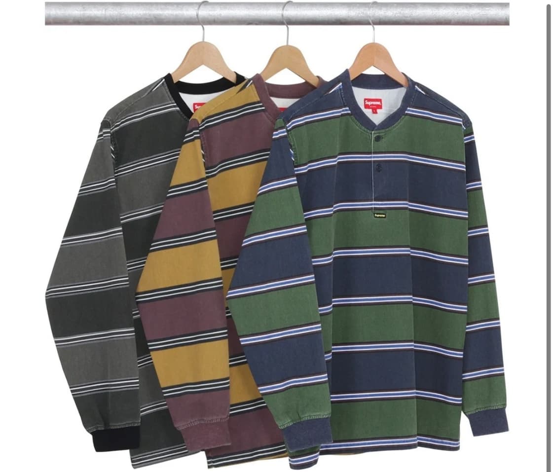 슈프림 프린트 스트라이프 트윌 헨리 16fw 상품이미지6