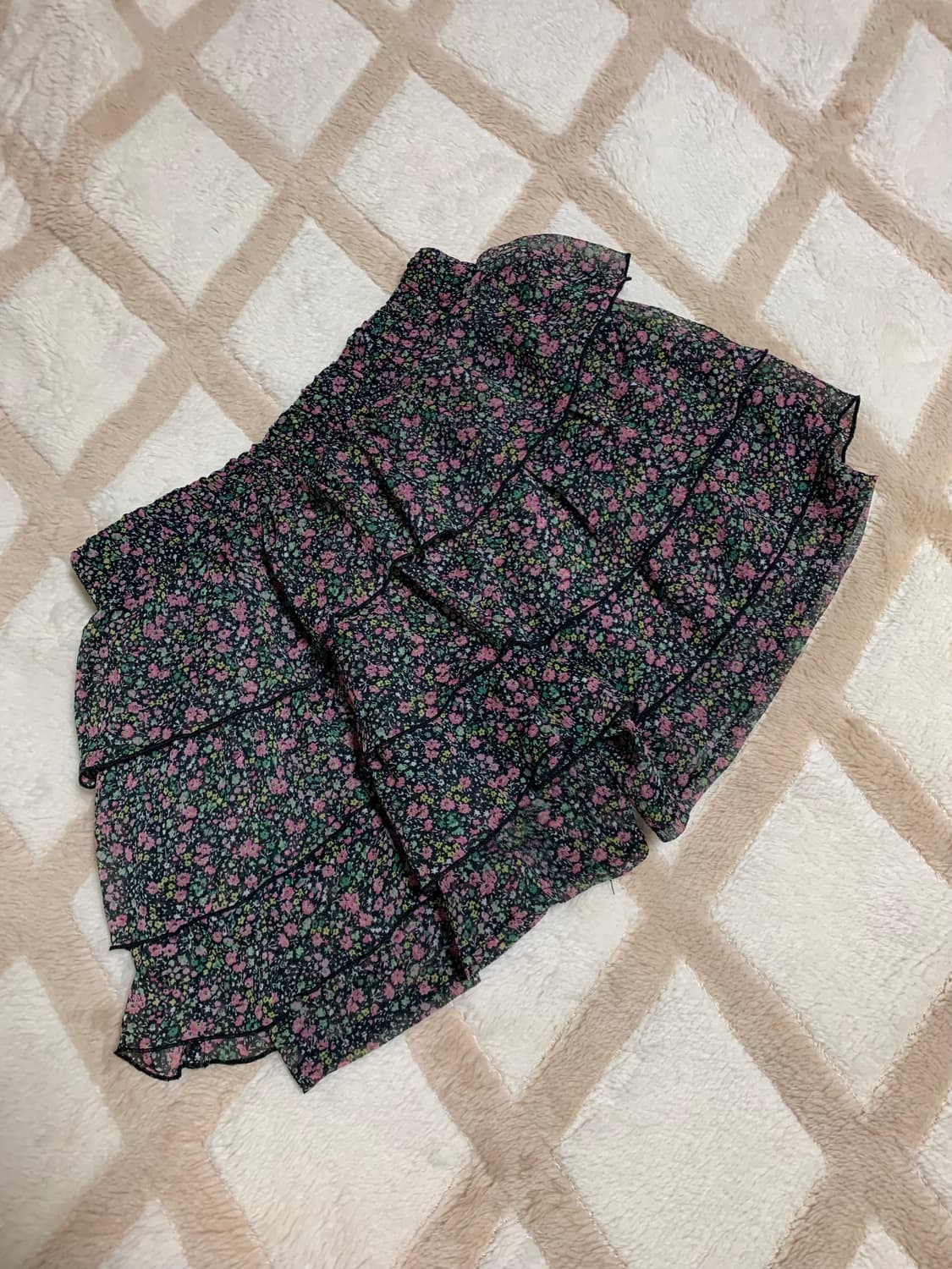 플라워 캉캉팬츠 갸루 상품이미지1