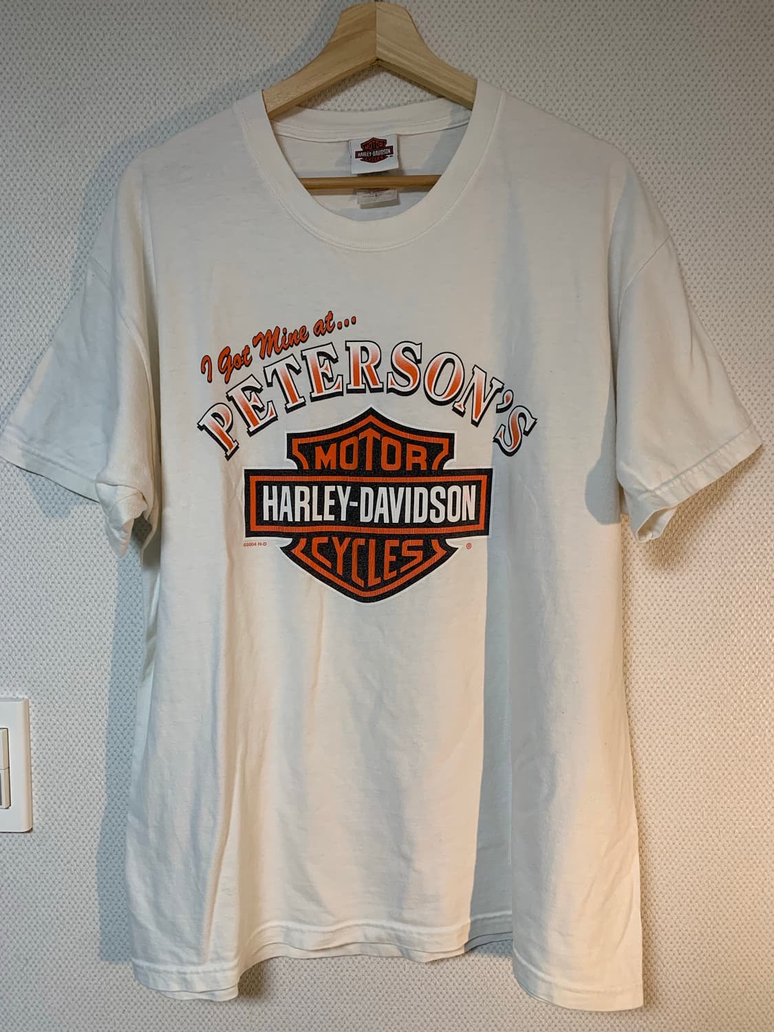 00s 할리데이비슨 peterson 프린팅 반팔 티셔츠 l xl 상품이미지6