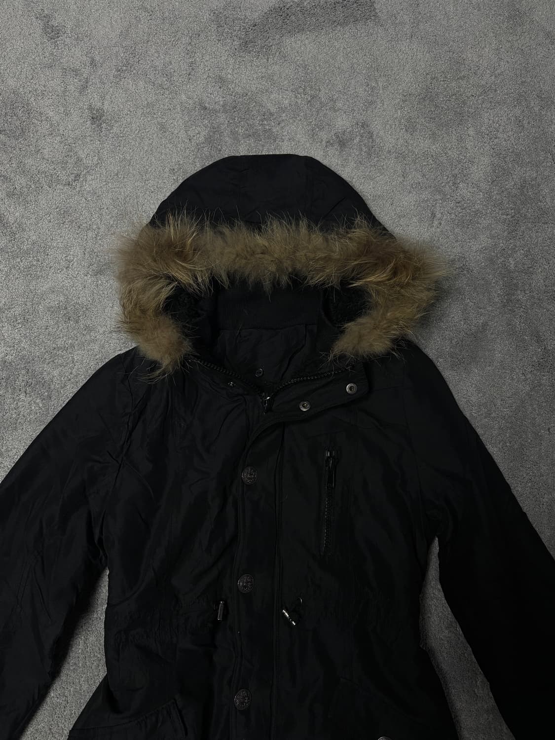 Vintage vkei punk fur hood jacket 상품이미지4