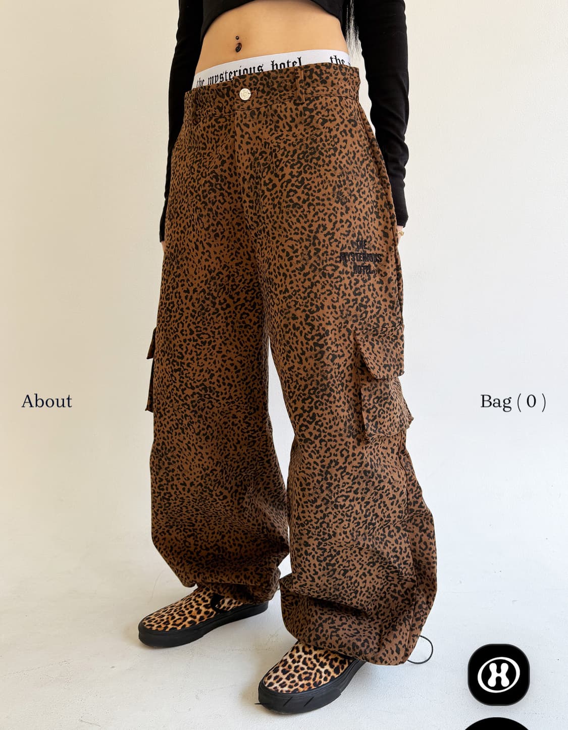 미스테리어스 호텔 레오파드 워크 팬츠 상품이미지1
