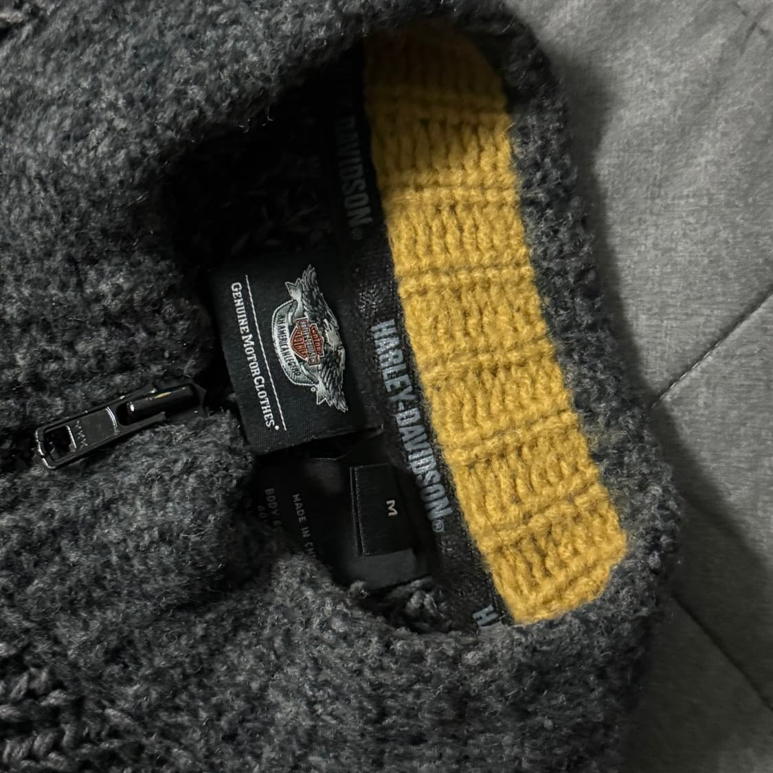 할리데이비슨 니트 집업 상품이미지3