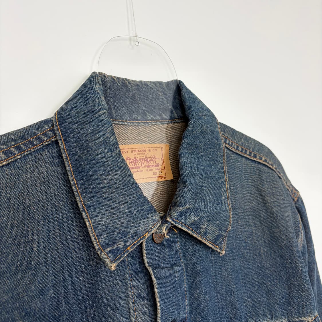 90s 리바이스 데님 청 트러커 자켓 상품이미지2