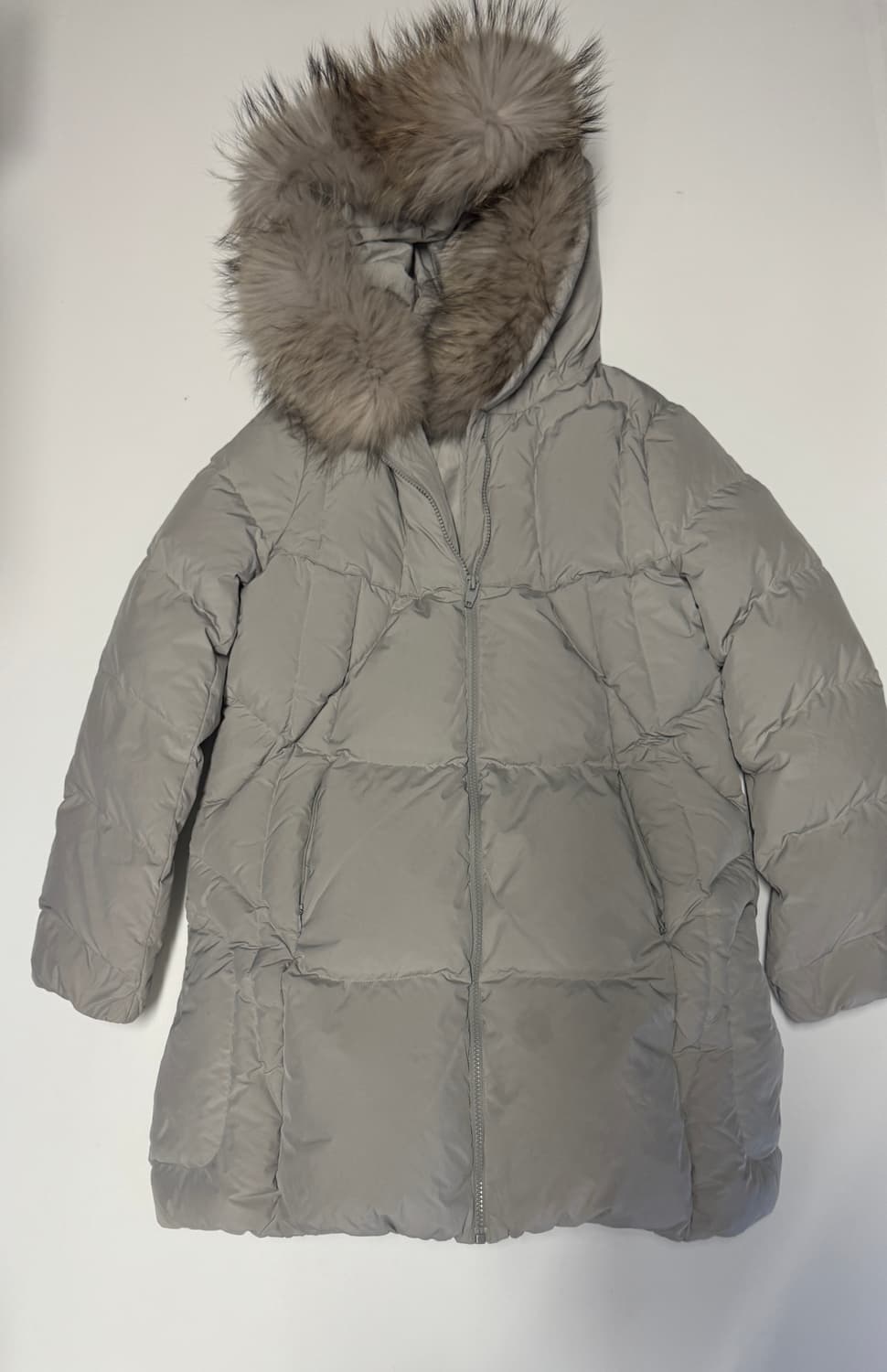 여성 듀엘 Dewl 덕 다운 라쿤퍼 후드 패딩 55 상품이미지1