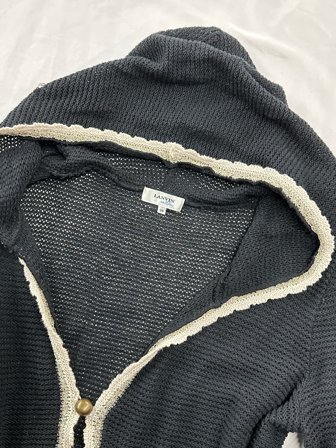 랑방 그물 니트가디건 상품이미지3