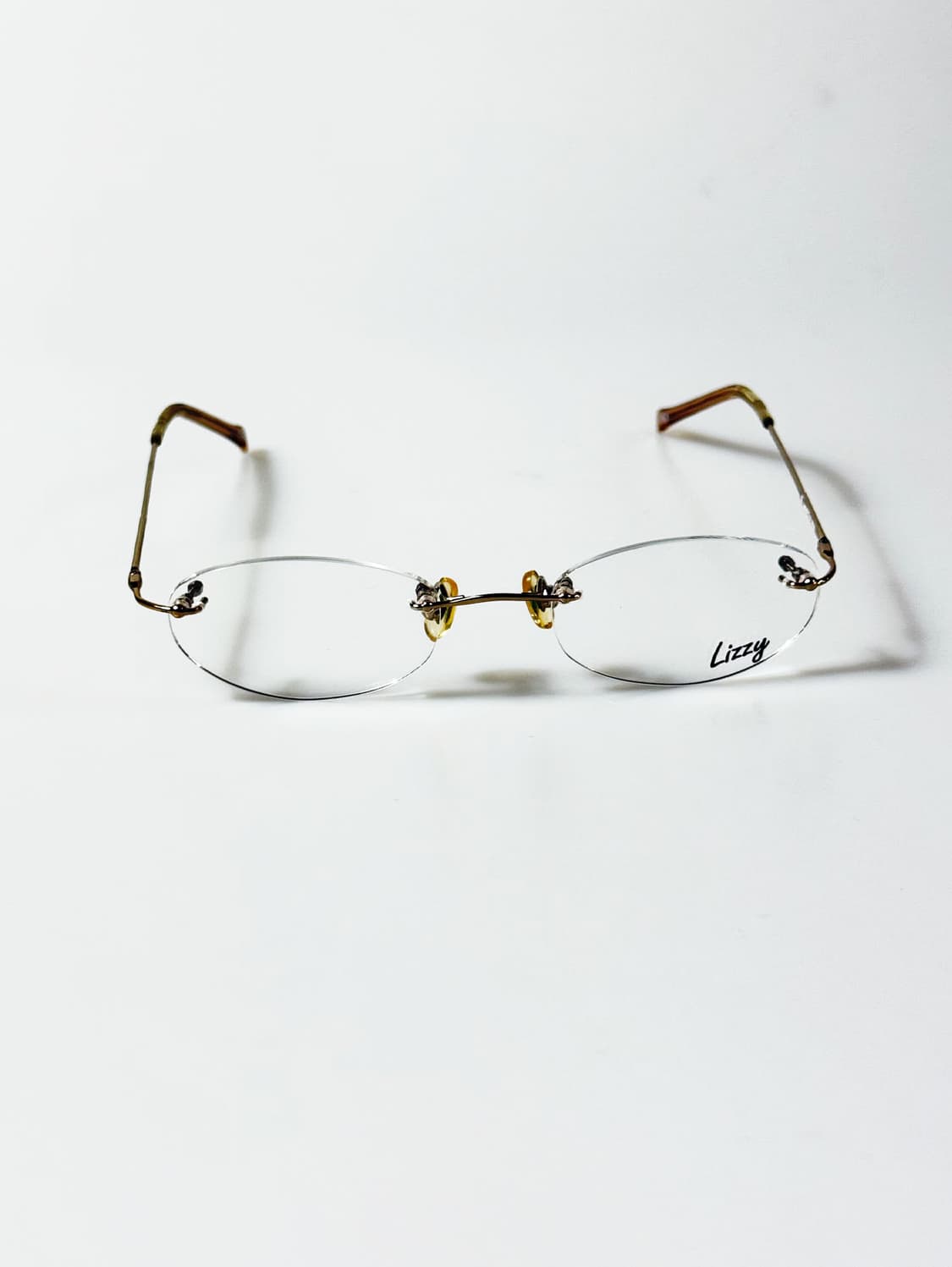 90s LIZZY 무테 오벌 프레임 빈티지 안경 상품이미지2