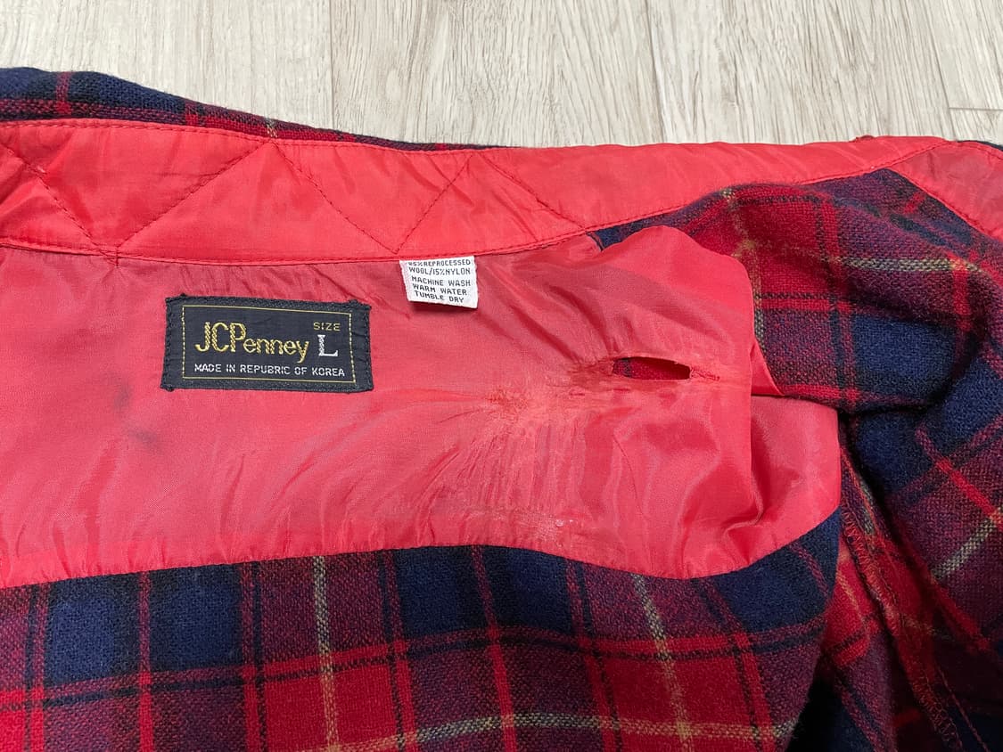 105) 80's JC페니 체크 울 워크셔츠(RRL&LVC&폴로) 상품이미지8