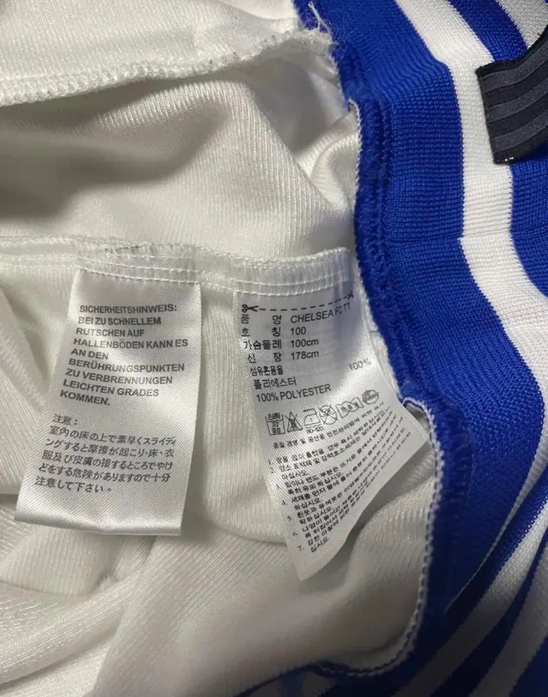 아디다스 첼시 화이어버드 져지 블록코어 저지 L 100 상품이미지5