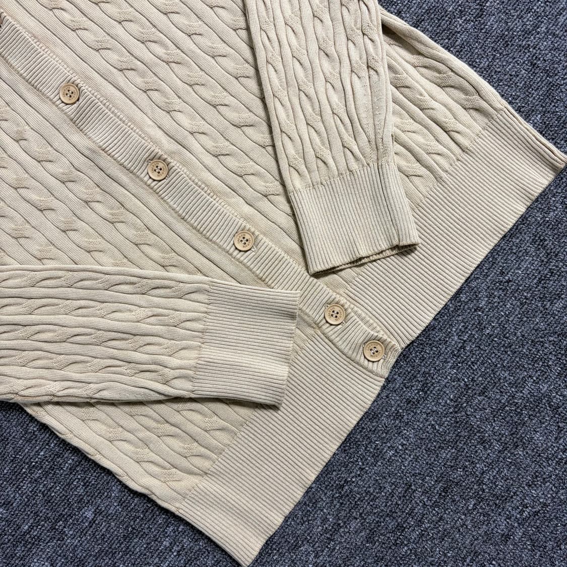 라코스테 가먼트 꽈배기 니트 가디건 상품이미지2