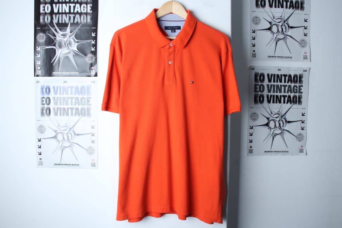 (XL-2XL) 타미힐피거 반팔 카라 티셔츠 빅사이즈 오렌지-H31676 상품이미지2
